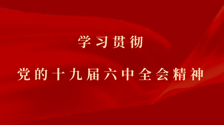 学习贯彻党的十九届六中全会精神