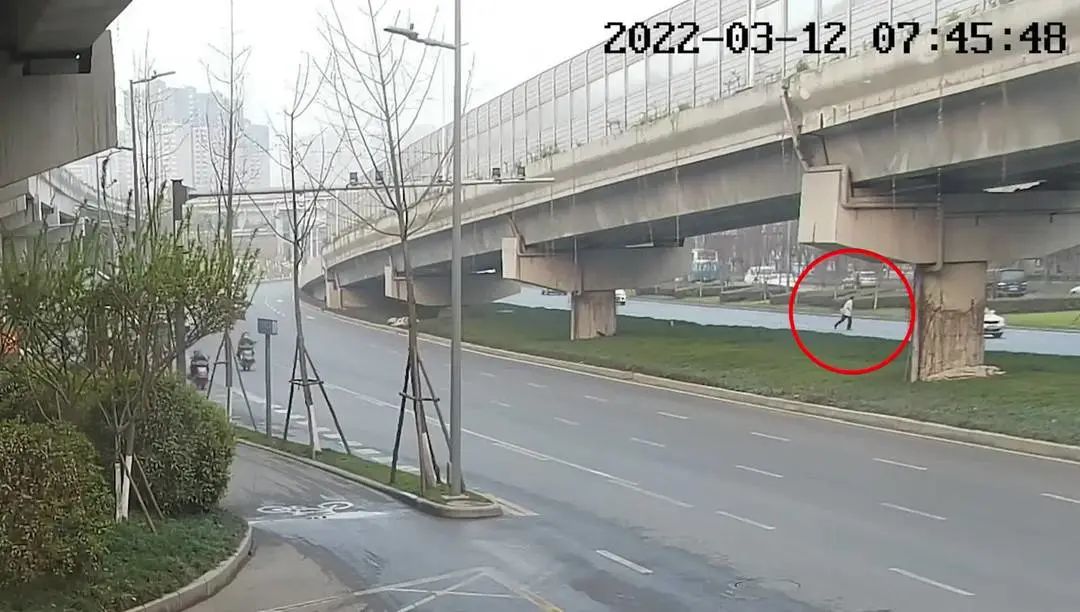 男子横穿成都三环路引四车相撞 交警：承担主责，拘留！