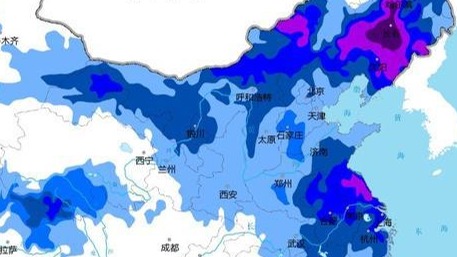 注意防寒！新一股强冷空气来袭 气象预报图都被“冻紫”了