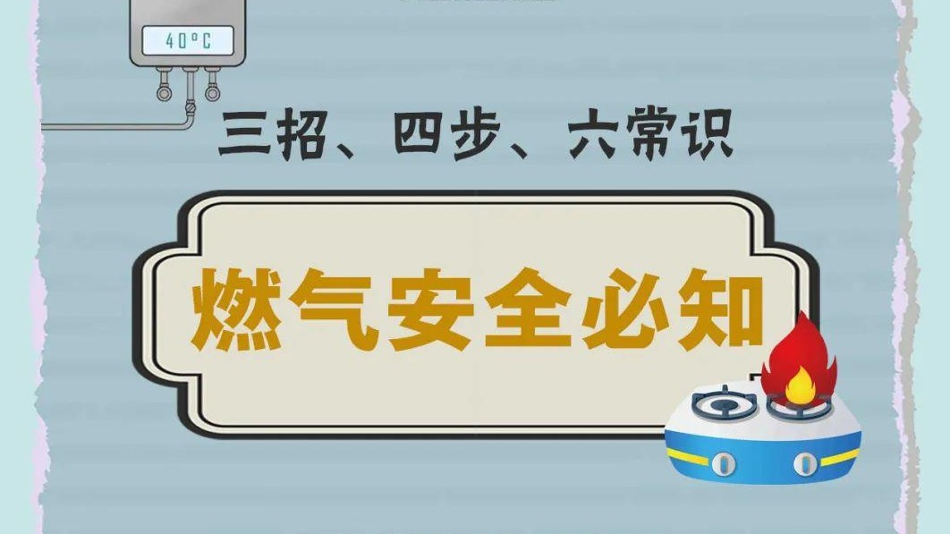 冬季燃气安全必知！三招、四步、六常识请掌握