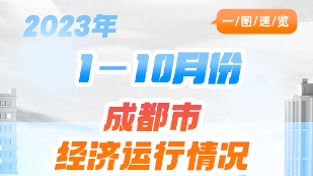 社消零总额同比增长10.4%！一图速览1-10月成都市经济运行情况