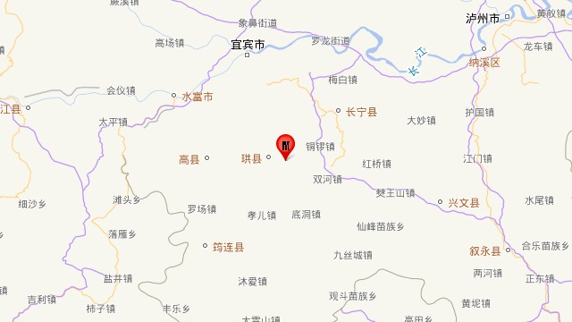 四川宜宾市珙县发生3.8级地震