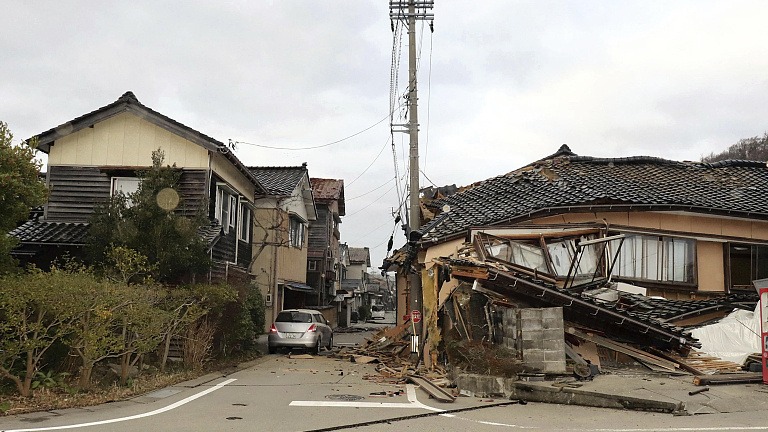 受强震影响 日本石川县超过3.2万户家庭停电