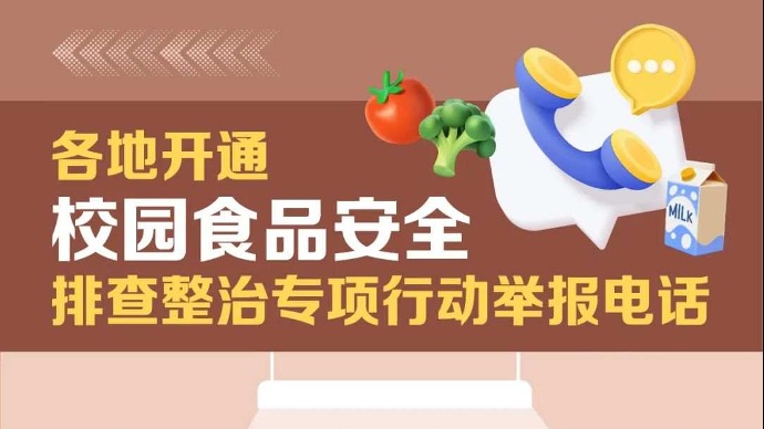 校园食品安全问题，举报电话公布