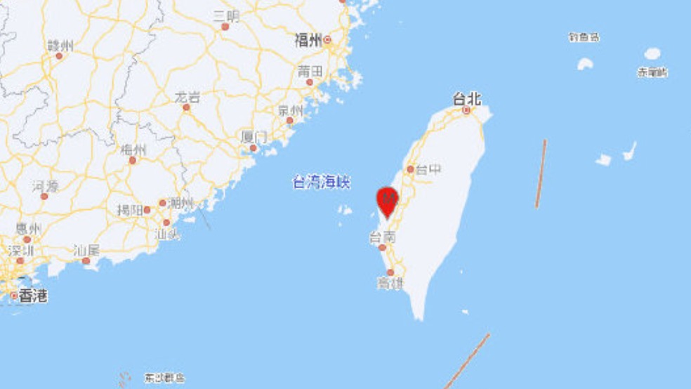 台湾嘉义县发生4.3级地震