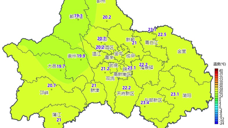 23.4℃！成都今年以来最热一天，下一波降水周三来