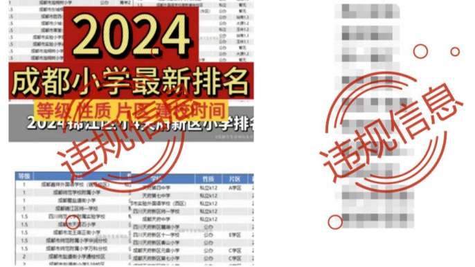 通报！成都市教育局曝光招生入学违规信息