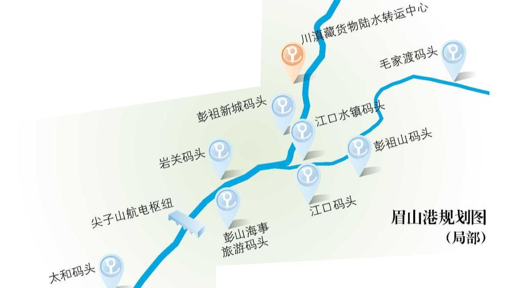 畅联成德眉大件运输 客运码头直通黄龙溪——眉山港“修订版”出炉 打造成都都市圈通江达海第一港
