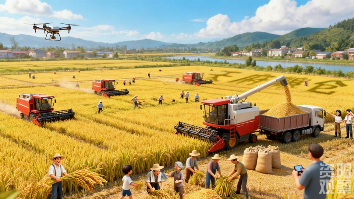 AI绘丰收｜资阳“丰”景独好，一键解锁快乐！