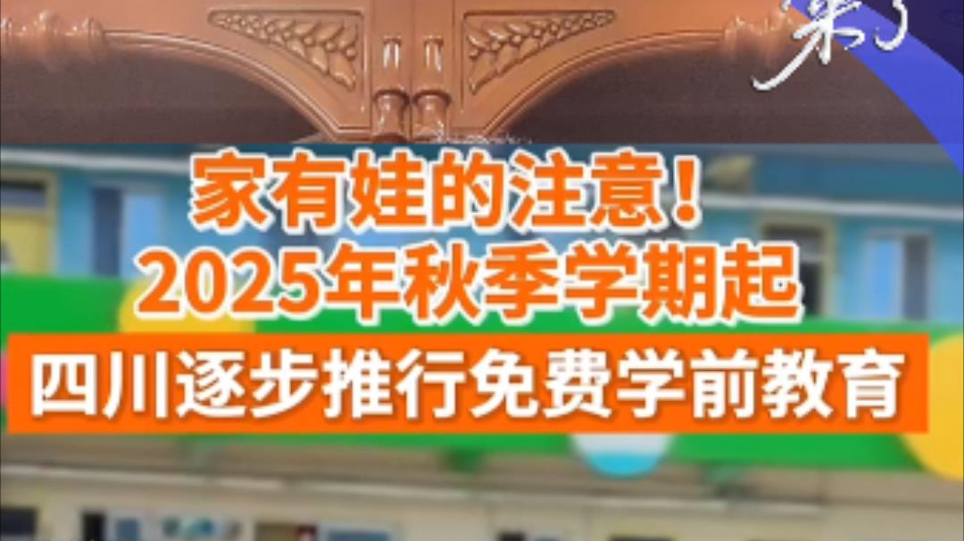 视评来了丨免费幼教破冰 四川如何打造“地方样本”
