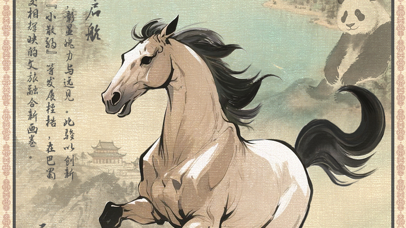 融合之骏：文旅创新破桎梏，融合发展焕新颜｜天府八骏图