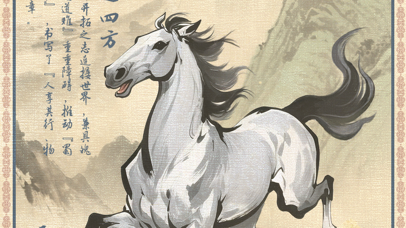 先锋之骏：开路先锋破壁垒，畅通四方启新程｜太阳鸟漫评·天府八骏图