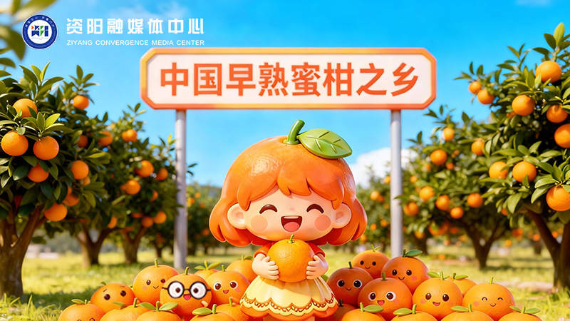 AI漫画丨雁江蜜柑27万亩橘海的“甜蜜出圈记”