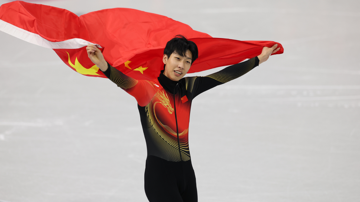 孙龙夺得米兰冬奥会短道速滑男子1000米决赛银牌