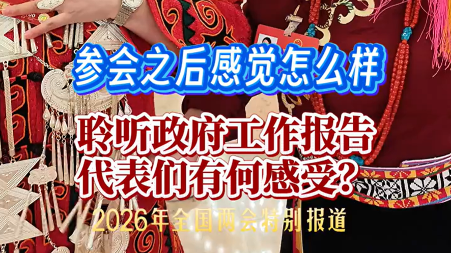 聆听政府工作报告，代表们有何感受？