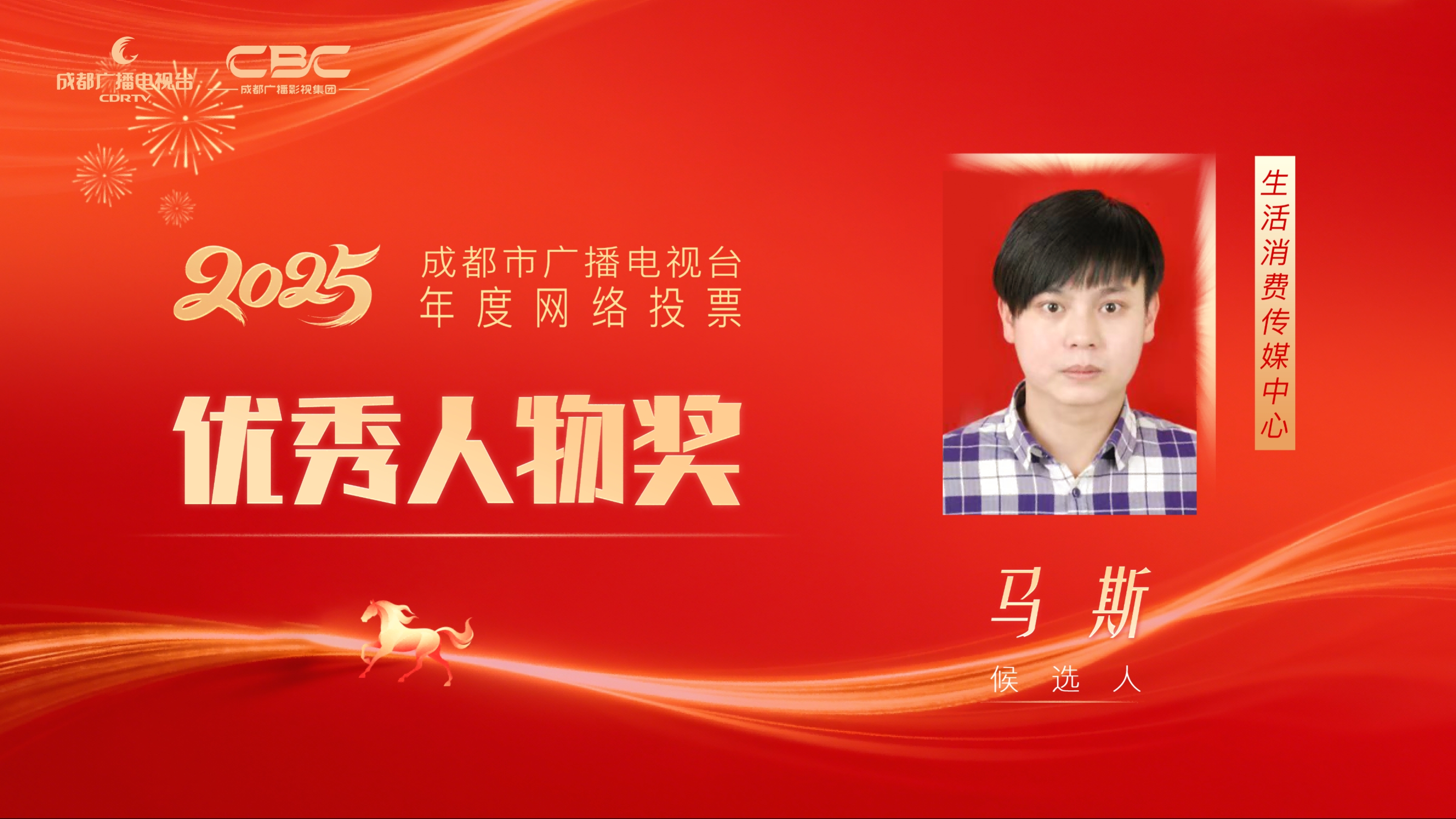 候选人：马斯，单位：生活消费传媒中心