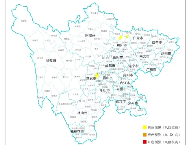 四川发布地质灾害黄色预警  未来24小时这些区域风险较高