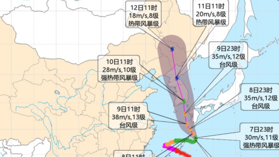 台风“卡努”90度急转弯！10日起将给我国东北带来明显降雨