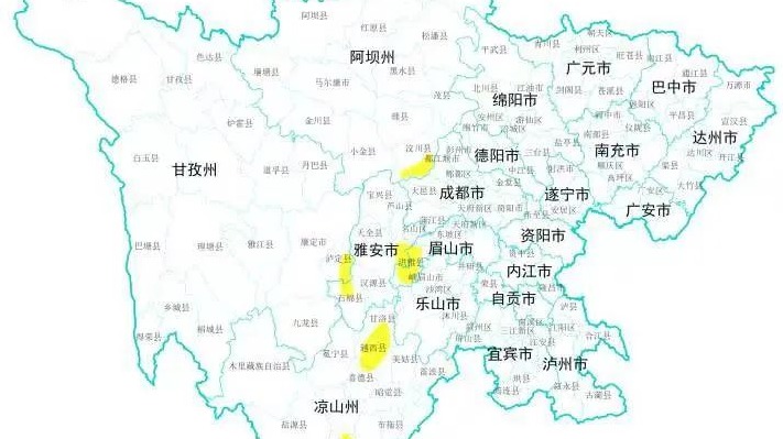提高警惕！四川仍有12个县（市、区）地灾黄色预警生效中