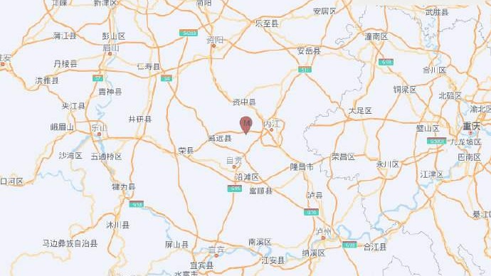 四川内江70分钟内发生3次3级以上地震，最大4级