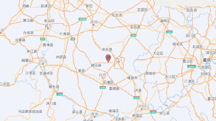 四川内江市资中县发生3.4级地震