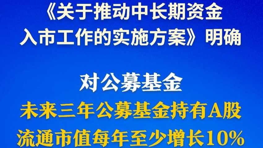中长期资金入市明确硬指标