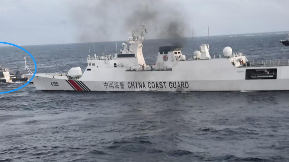 菲律宾登铁线礁被我海警拦下