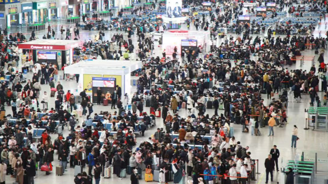 全国铁路今天预计发送旅客1030万人次