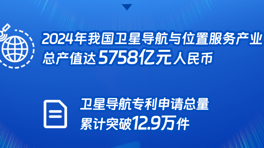 我国卫星导航产业产值达5758亿元