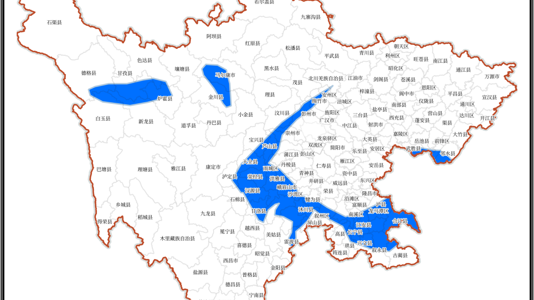 四川发布山洪灾害蓝色预警！涉及59个县（市、区）
