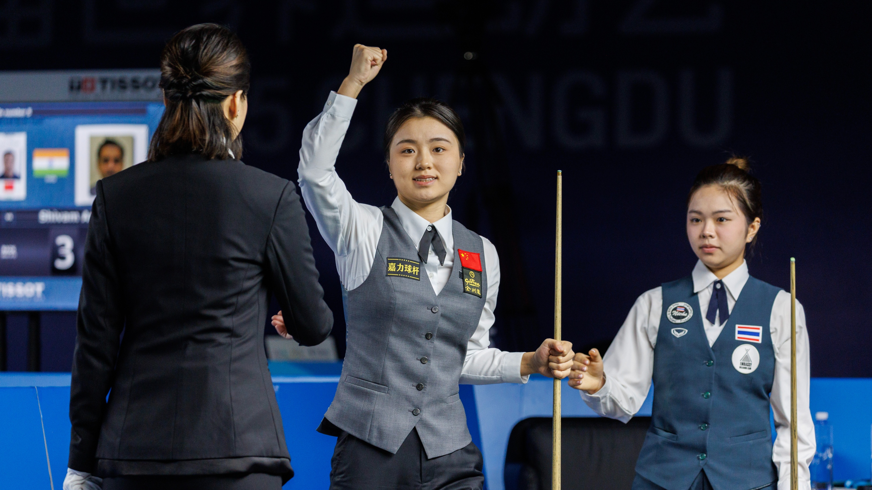 ​成都世运会台球项目诞首金 中国选手白雨露6红球斯诺克夺冠