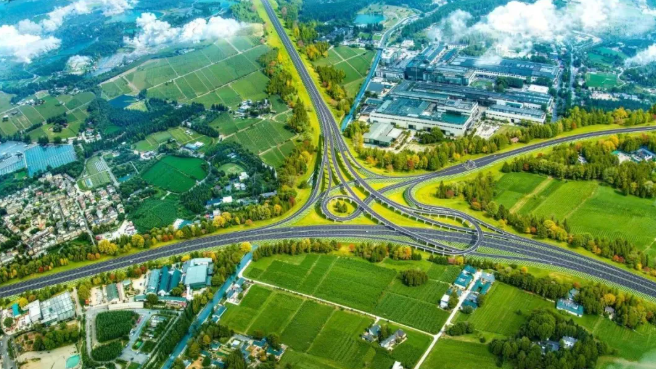 双向八车道，成温邛高速扩容大邑段开建