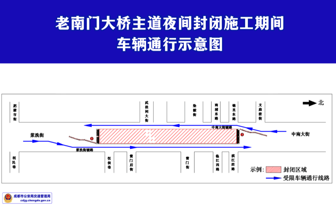 ​关于老南门大桥、二环高架交大立交、二环高架清水河大桥检测作业期间临时交通组织的通告