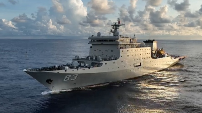 海军戚继光舰、沂蒙山舰9月30日到港组织舰艇开放活动