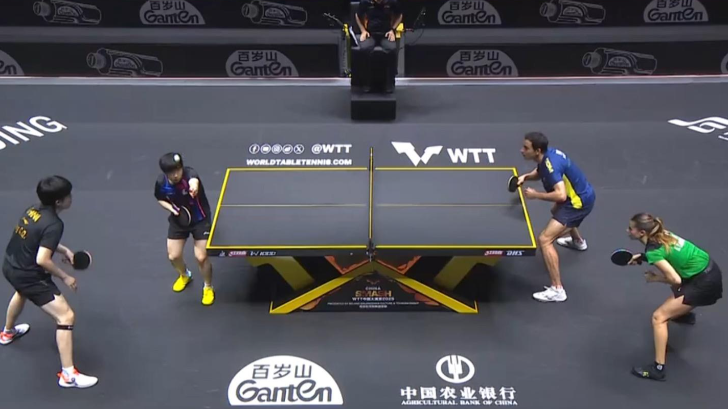 “莎头”组合晋级 中国队提前包揽WTT中国大满贯混双冠亚军