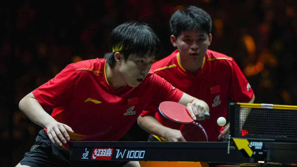 王楚钦/林诗栋获WTT中国大满贯赛男双冠军