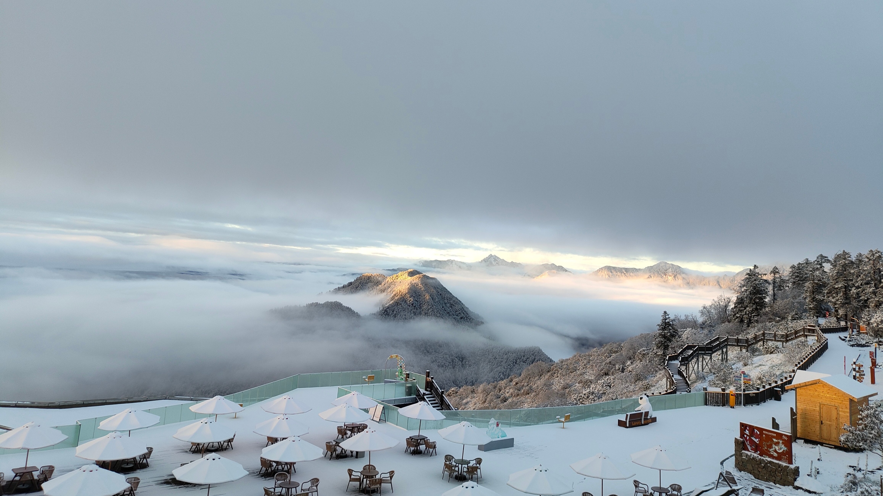 下雪了！成都金秋第一场雪来了！