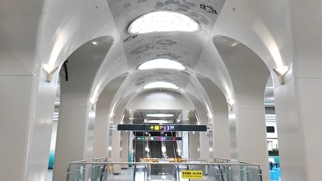 “嵌”在城市中的文化窗口 13号线一期新南门站首次曝光