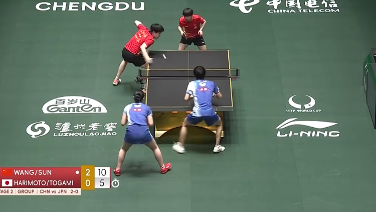 八连胜！混团世界杯中国队8比5战胜日本队