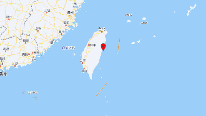 台湾花莲县海域发生5.1级地震