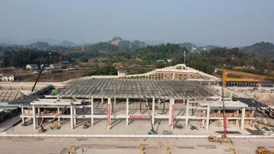 2台4线！成达万高铁渠县北站建设迎新进展→