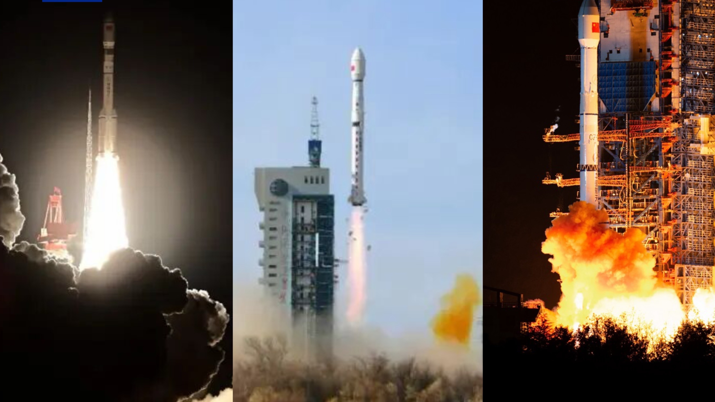 圆满成功×3 长征系列火箭一日三发