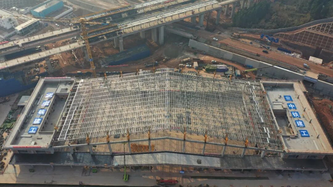 最高聚集人数可达1000人！成达万高铁乐至站最新进展→