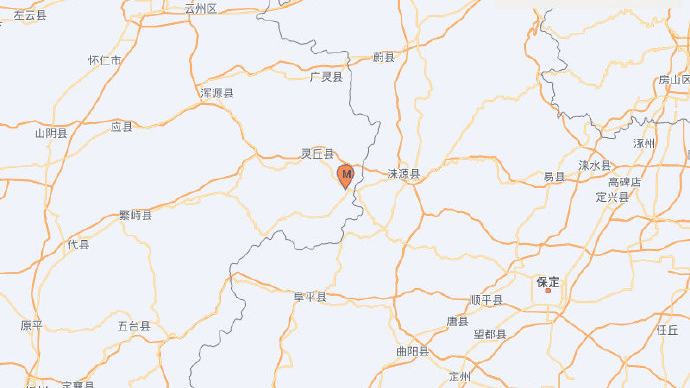 山西大同灵丘县发生4.2级地震 震源深度8千米