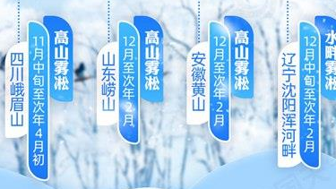 沙漠也有雾凇？全国雾凇地图出炉 四大场景解锁别样冰雪奇缘