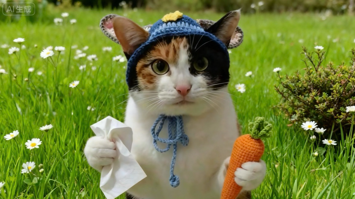 时评｜每次尝试都值得喝彩 从“萝卜纸巾猫”看见努力本身价值​