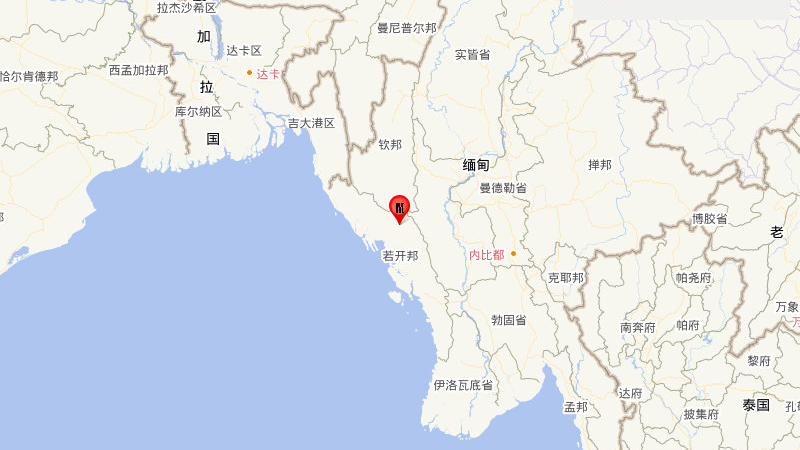 缅甸发生5.9级地震