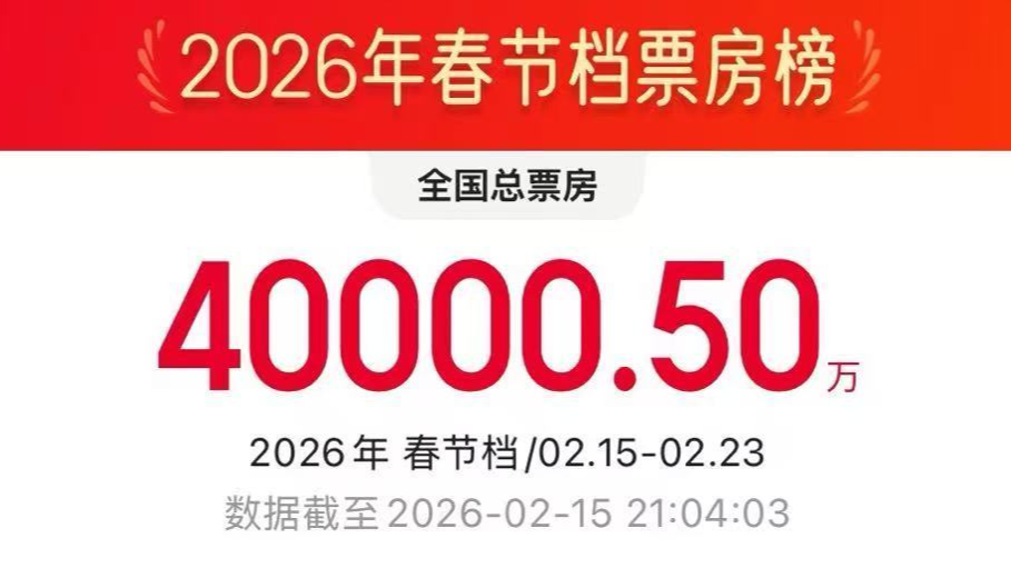 2026年春节档电影总票房破4亿