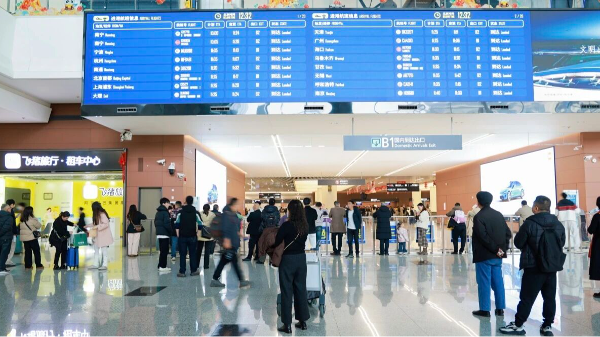 “飞”常火热！春节期间，成都国际航空枢纽旅客吞吐量达264.0万人次