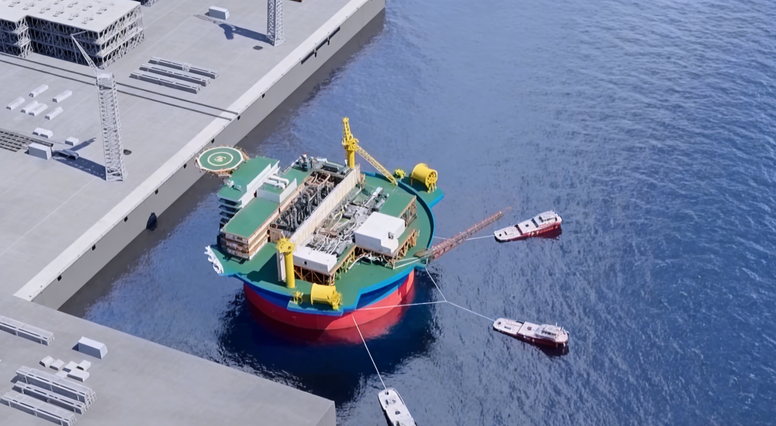 亚洲最大！我国自主设计圆筒型“海上油气工厂”开建